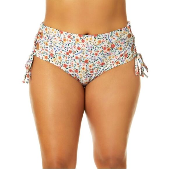 Women's Highwaist Side Cut Out Swim Bottom Swimsuit Bathing Suit Size 3X - Picture 6 of 8